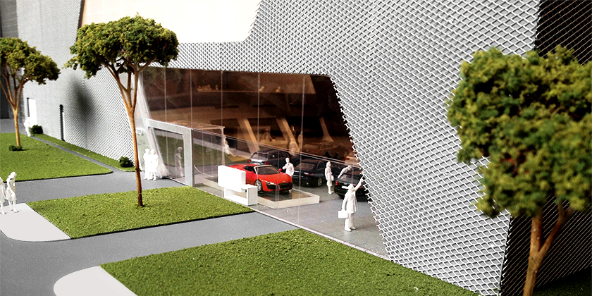 Model Terminal Park Avenue Audi - Entrance detail