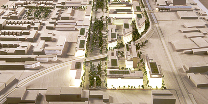 Outremont Campus Model - Side view
